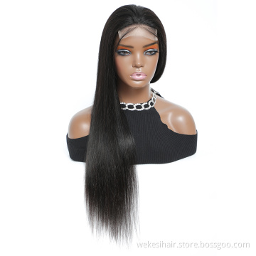 Lace Closure Wigs Human Hair 5x5 HD Body Wave Lace Closure 250% Density Wigs Brazilian Hair Full Cuticle Aligned Swiss Lace Long
